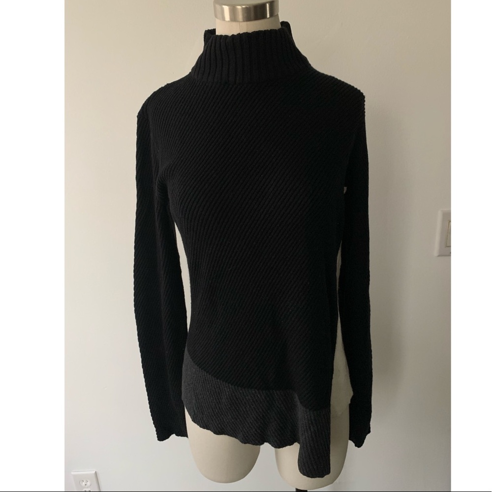 Bailey 44 Mock Neck Color Block Sweater